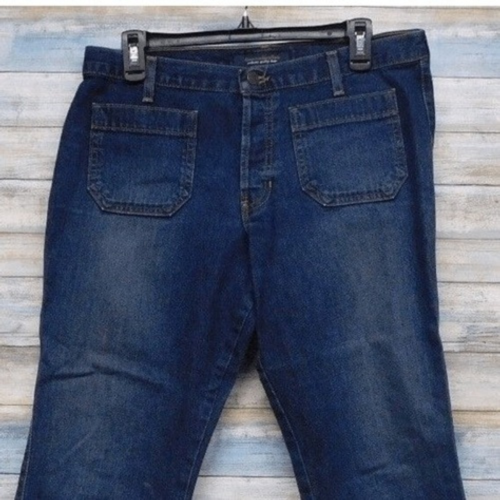 Abercrombie & Fitch Vintage Made in USA Wide Leg Crop Jeans‎ Dark Wash Size 8
